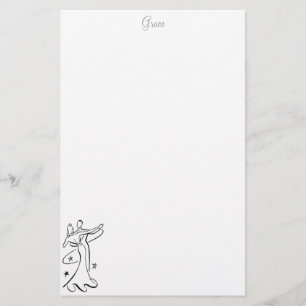 Dance the Night Away Personalized Stationery Briefpapier