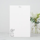 Dance the Night Away Personalized Stationery Briefpapier (Staand voorkant)