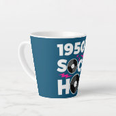Dance Theme Party van 1950 van Sock Hop 50 Latte Mok (Linkerhoek)