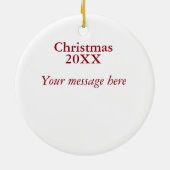 Dance Through Life Ceramic Ornament (Achterkant)