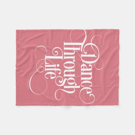 Dance Through Life Fleece Deken (Voorkant (Horizontaal))