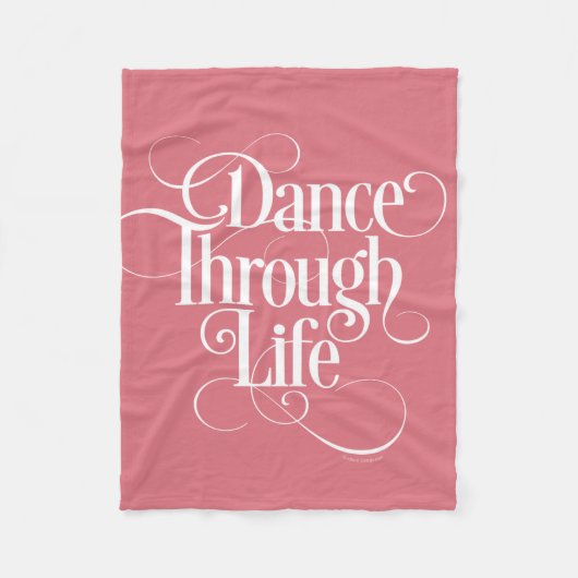 Dance Through Life Fleece Deken (Voorkant)