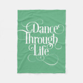 Dance Through Life Fleece Deken (Voorkant)