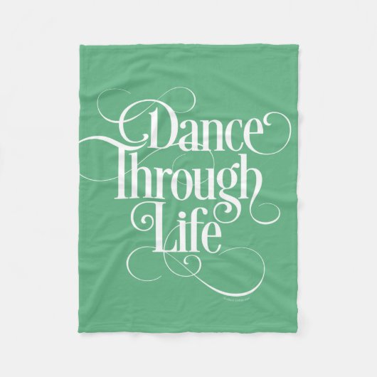 Dance Through Life Fleece Deken (Voorkant)