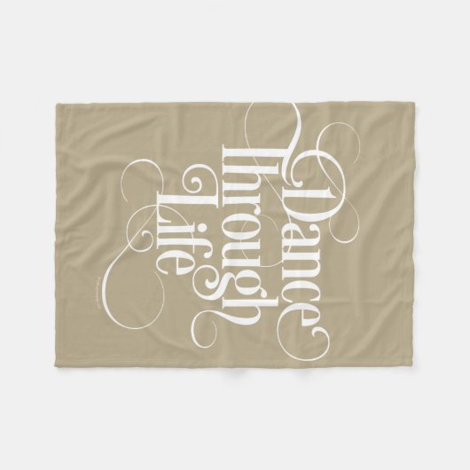 Dance Through Life Fleece Deken (Voorkant (Horizontaal))
