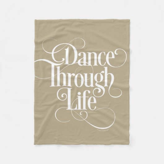 Dance Through Life Fleece Deken (Voorkant)