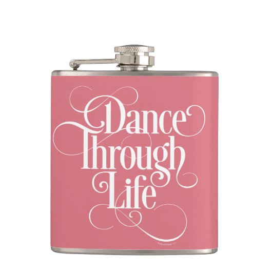 Dance Through Life Heupfles (Voorkant)
