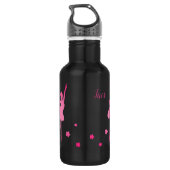 Dance Through Life Quote Dancer Gift Ballerina Waterfles (Achterkant)