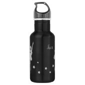 Dance Through Life Quote Dancer Gift Ballerina Waterfles (Achterkant)