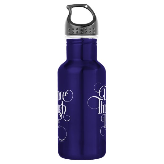 Dance Through Life Waterfles (Achterkant)