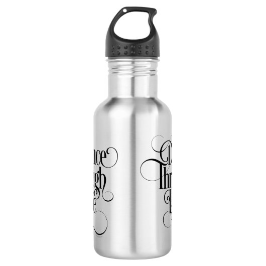 Dance Through Life Waterfles (Voorkant)