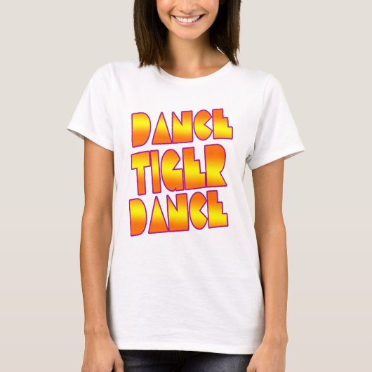 Dance Tiger Dance-meiden electro dans club shirt (Voorkant)