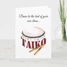 Dance to the beat of your own drum kaart