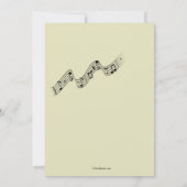 Dance to the Music Party Invitation Kaart (Achterkant)