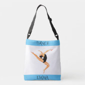 Dance tote, personalized name. crossbody tas (Achterkant)