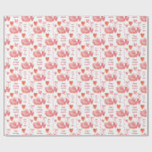 Dance Tutu en Ballet Slippers Birthday Cadeaupapier (Vlak)