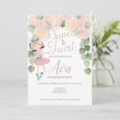 DANCE & TWIRL | BALLERINA BIRTHDAY | OVERDRACHT KAART (Staand voorkant)