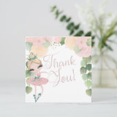 DANCE & TWIRL | BALLERINA BIRTHDAY | OVERZICHT | BEDANKKAART (Staand voorkant)