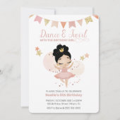 Dance & Twirl, Princess Ballerina Birthday Kaart (Voorkant)