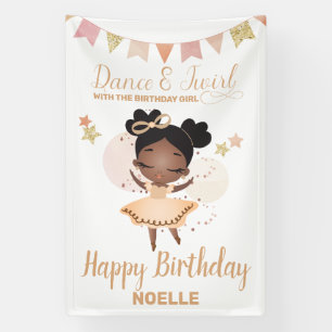 Dance & Twirl, Princess Ballerina w/Bow Birthday Spandoek