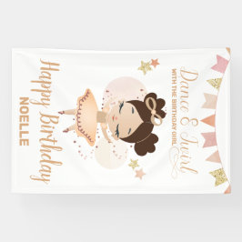 Dance & Twirl, Princess Ballerina w/Bow Birthday Spandoek