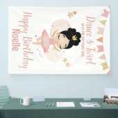 Dance & Twirl, Princess Ballerina w/Tiara Birthday Spandoek (Beurs)