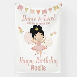 Dance & Twirl, Princess Ballerina w/Tiara Birthday Spandoek