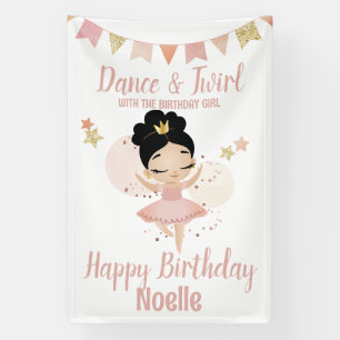 Dance & Twirl, Princess Ballerina w/Tiara Birthday Spandoek