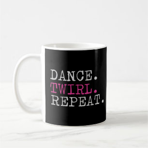 Dance Twirl Repeat Baton Twirler Gymnastiek Koffiemok