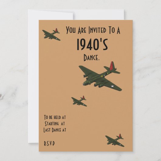 Dance-uitnodiging Kaart (Voorkant)