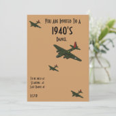 Dance-uitnodiging Kaart (Staand voorkant)