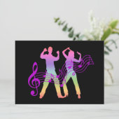 Dance-uitnodigingen Kaart (Staand voorkant)