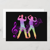 Dance-uitnodigingen Kaart (Voorkant / Achterkant)