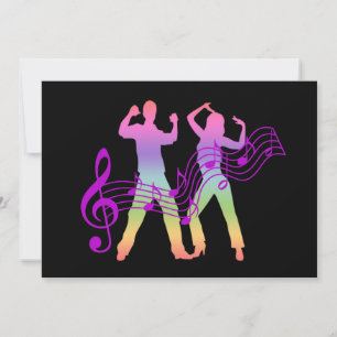 Dance-uitnodigingen Kaart