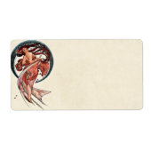 Dance van Alfons Mucha 1898 Etiket (Voorkant)