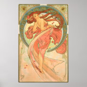  Dance van Alphonse Mucha Poster (Voorkant)
