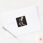 Dance Vierkante Sticker (Envelop)