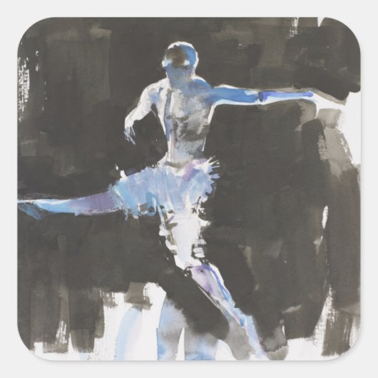 Dance Vierkante Sticker (Voorkant)
