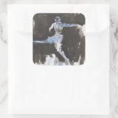 Dance Vierkante Sticker (Tas)