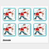 DANCE VIERKANTE STICKER (Vel)