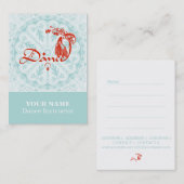 DANCE - Visitekaartje (Voorkant / Achterkant)