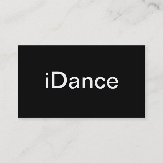 Dance Visitekaartje (Voorkant)