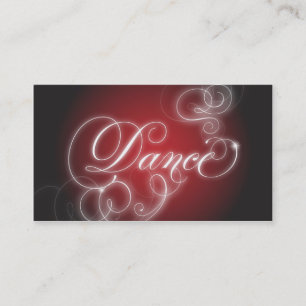 Dance Visitekaartje Elegant Flourish Glow