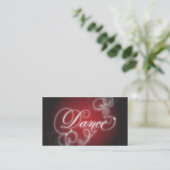 Dance Visitekaartje Elegant Flourish Glow (Staand voorkant)