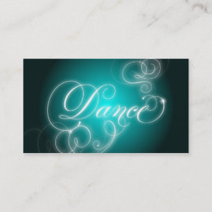 Dance Visitekaartje Elegant Flourish Glow