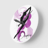 Dance Wall Clock Ronde Klok (Hoek)