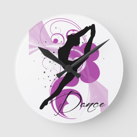 Dance Wall Clock Ronde Klok (Voorkant)