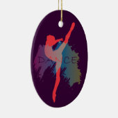 Dance Waterverf Keramisch Ornament (Rechts)