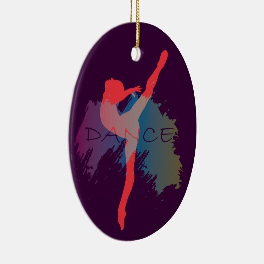 Dance Waterverf Keramisch Ornament (Rechts)