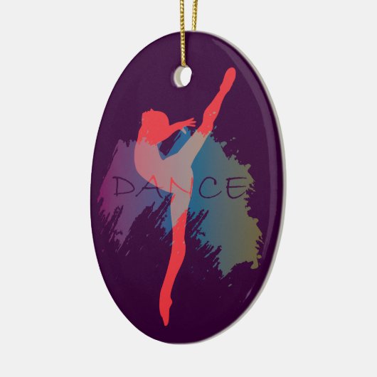 Dance Waterverf Keramisch Ornament (Links)